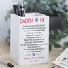 Personalised Daddy And Me Poem Pencil Pot