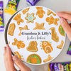 Personalised Metal Round Gingerbread Christmas Treat Tin