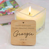 Personalised Friendship Birthday Scented Vanilla Candle