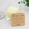 Personalised Remembrance Candle Scented Vanilla Candle