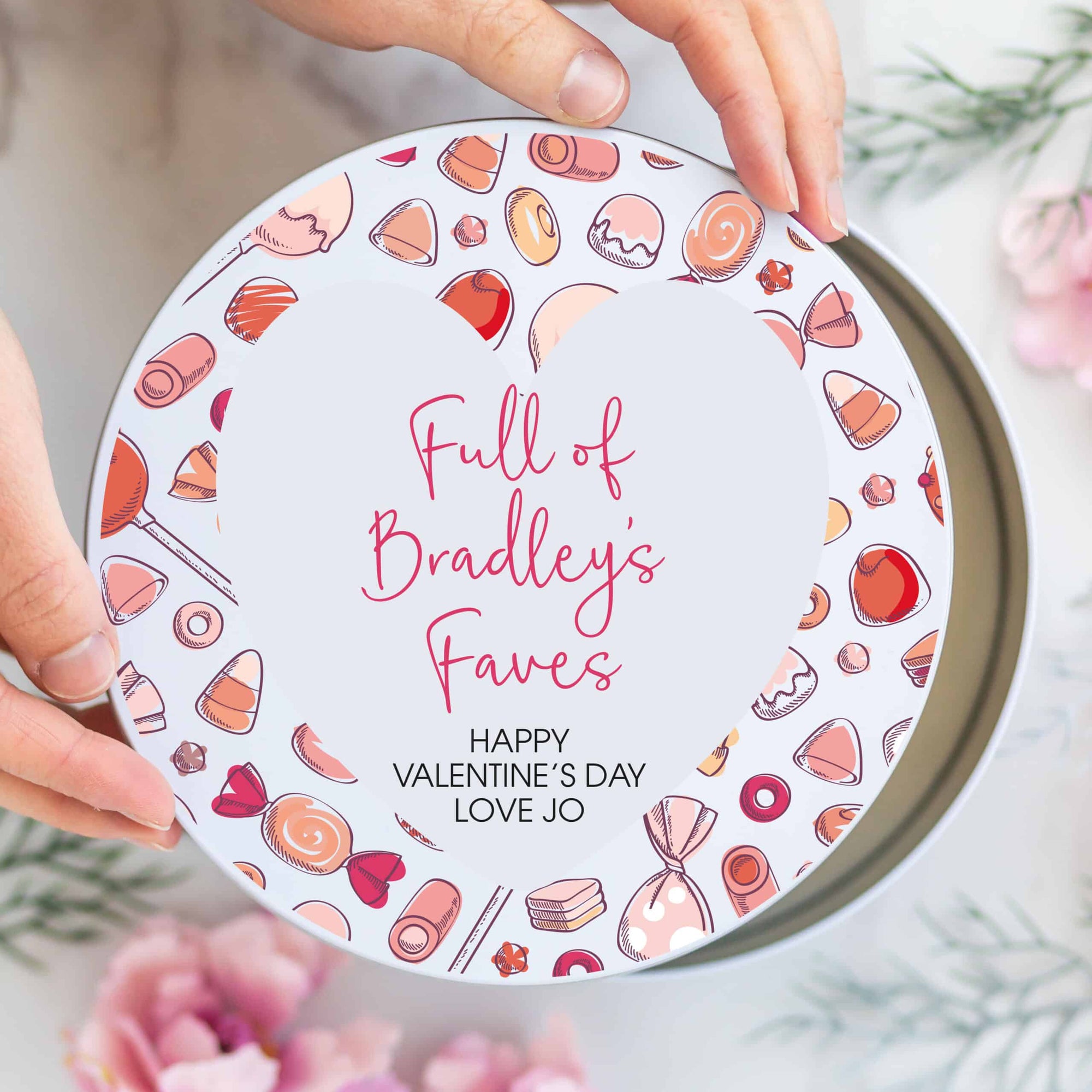 Need something a little different this Valentine's Day? Make it unique with this thoughtful Personalised Valentines Day Sweetie Chocolate Tin