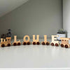 Wooden Natural Letter Train Name Toy