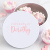 Personalised Round Scripted Name Baking Tin