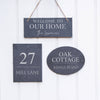 Personalised House Name Number Slate Sign