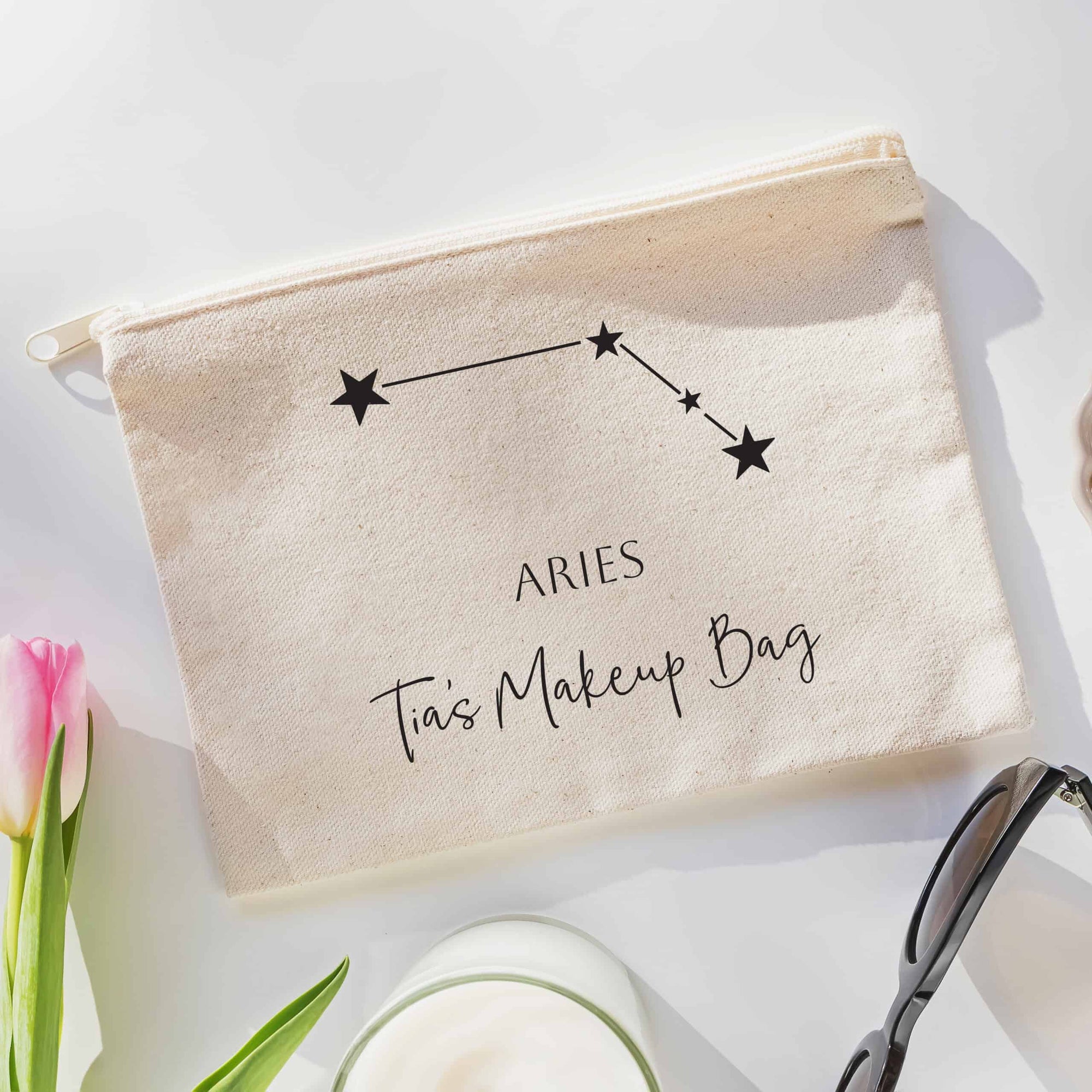 Personalised Star Sign Cosmetic Bag