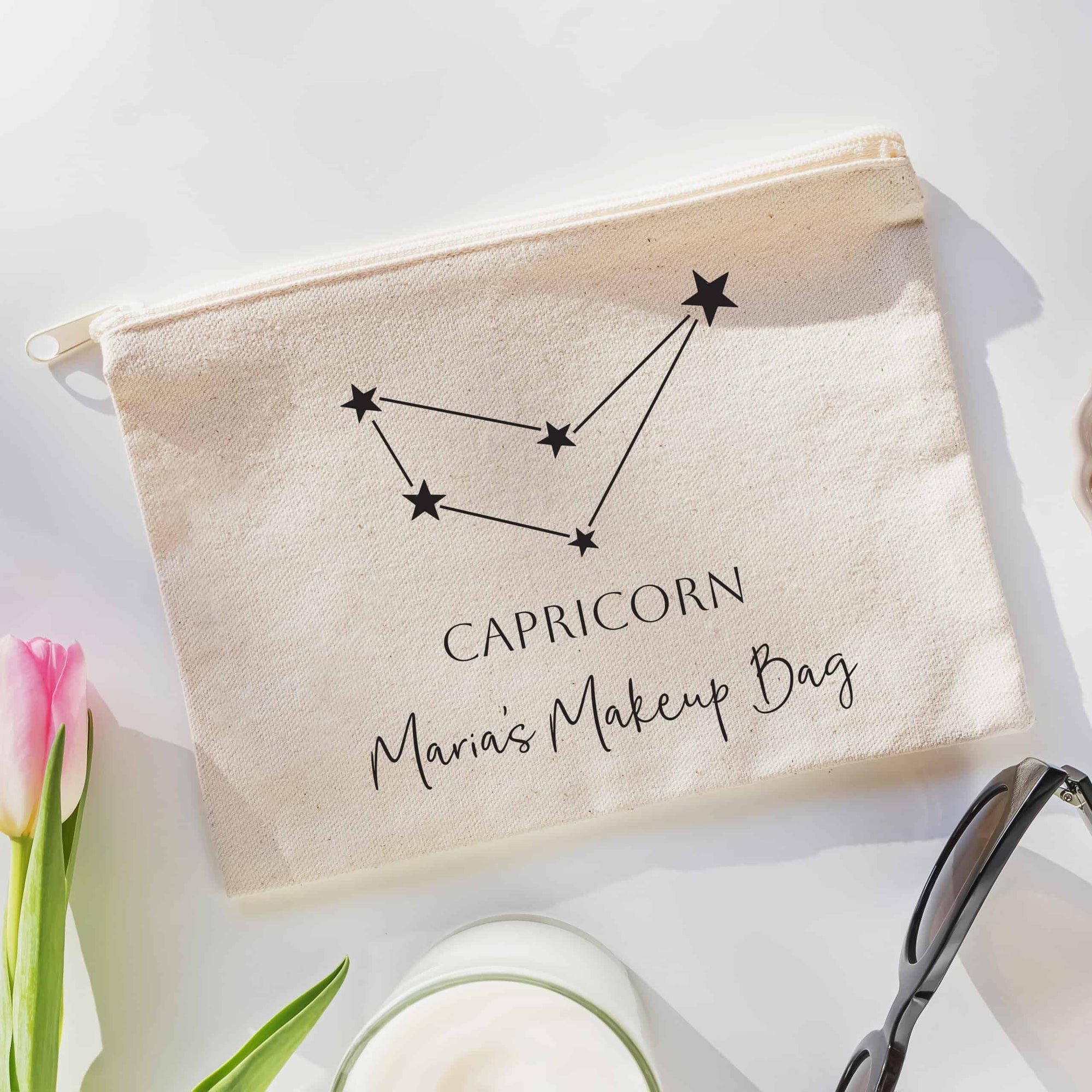 Personalised Star Sign Cosmetic Bag