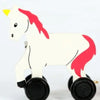 Unicorn Light & Pastel Colours Wooden Letter Toy Train