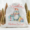 Personalised Penguin Christmas Eve Sack