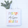Personalised Teacher's Name Crayon Tote Bag