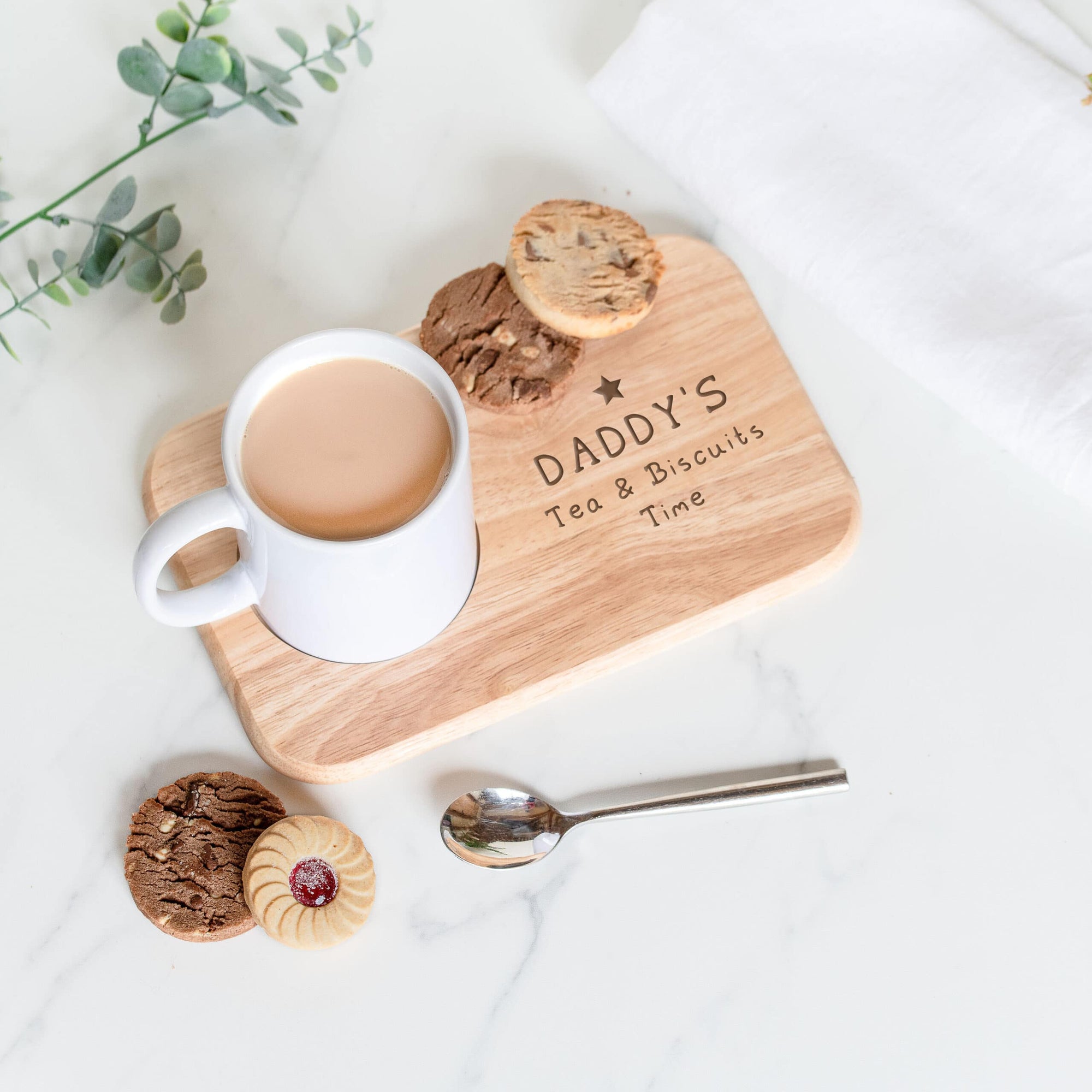 Personalised Star Design Wooden Tray Board