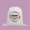 Personalised Halloween Trick or Treat Drawstring Bag