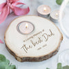Personalised Tree Bark Memorial Tealight Candle Holder