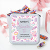 Personalised Metal Pink Bear Sweetie Square Tin