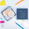 Personalised 'Reasons Why Best Teacher' Token Box