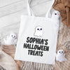 Personalised Halloween Trick or Treat Tote Bag  Ghost