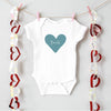 Personalised Love Heart Name Babygrow/Sleepsuit