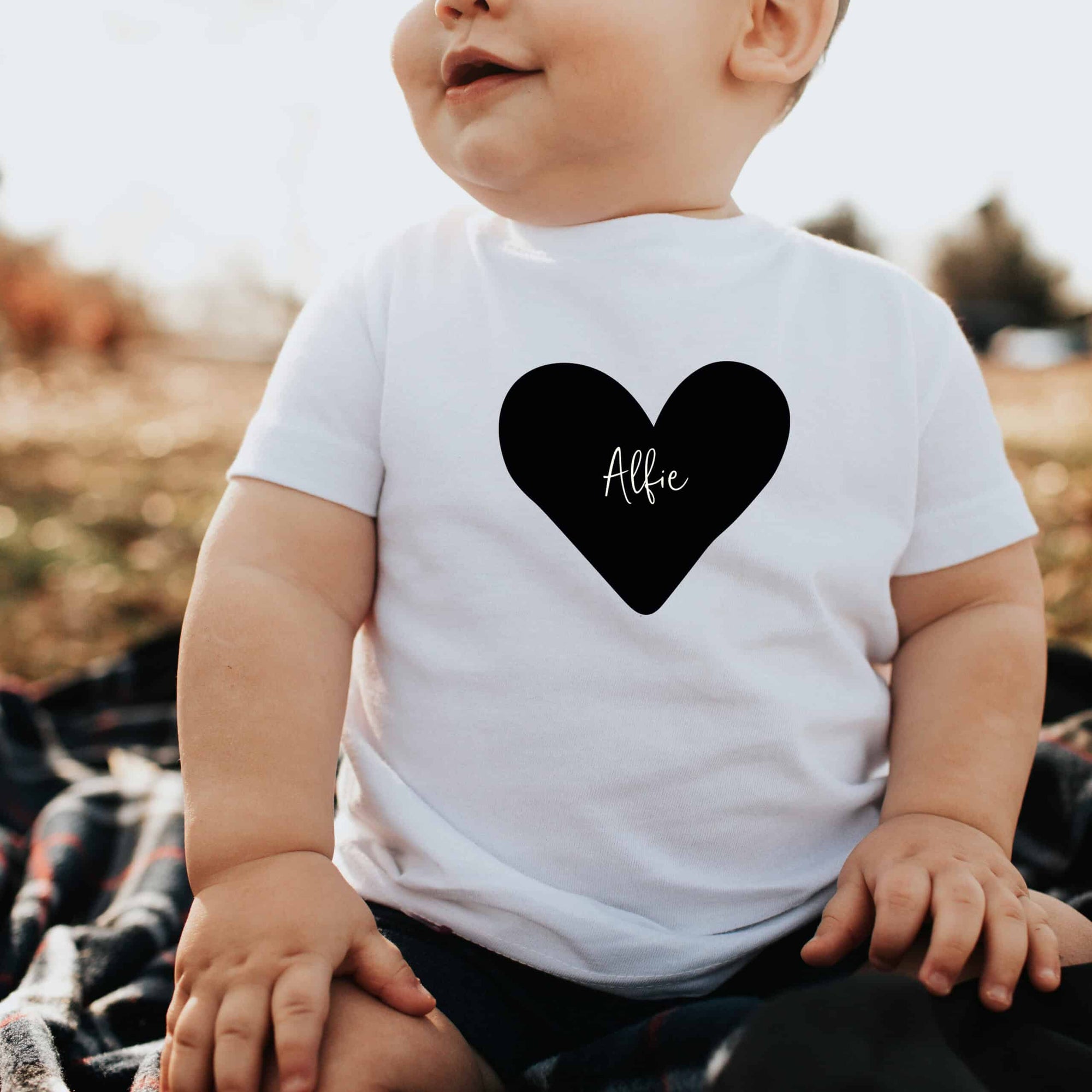 Personalised Love Heart Name T-Shirt