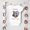 Personalised I Love You Mummy Photo Babygrow/Sleepsuit