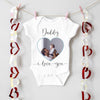 Personalised I Love You Mummy Photo Babygrow/Sleepsuit