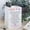 Personalised Daddy And Me Poem Pencil Pot
