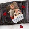 Personalised Valentine's Aluminium Photo Wallet Card