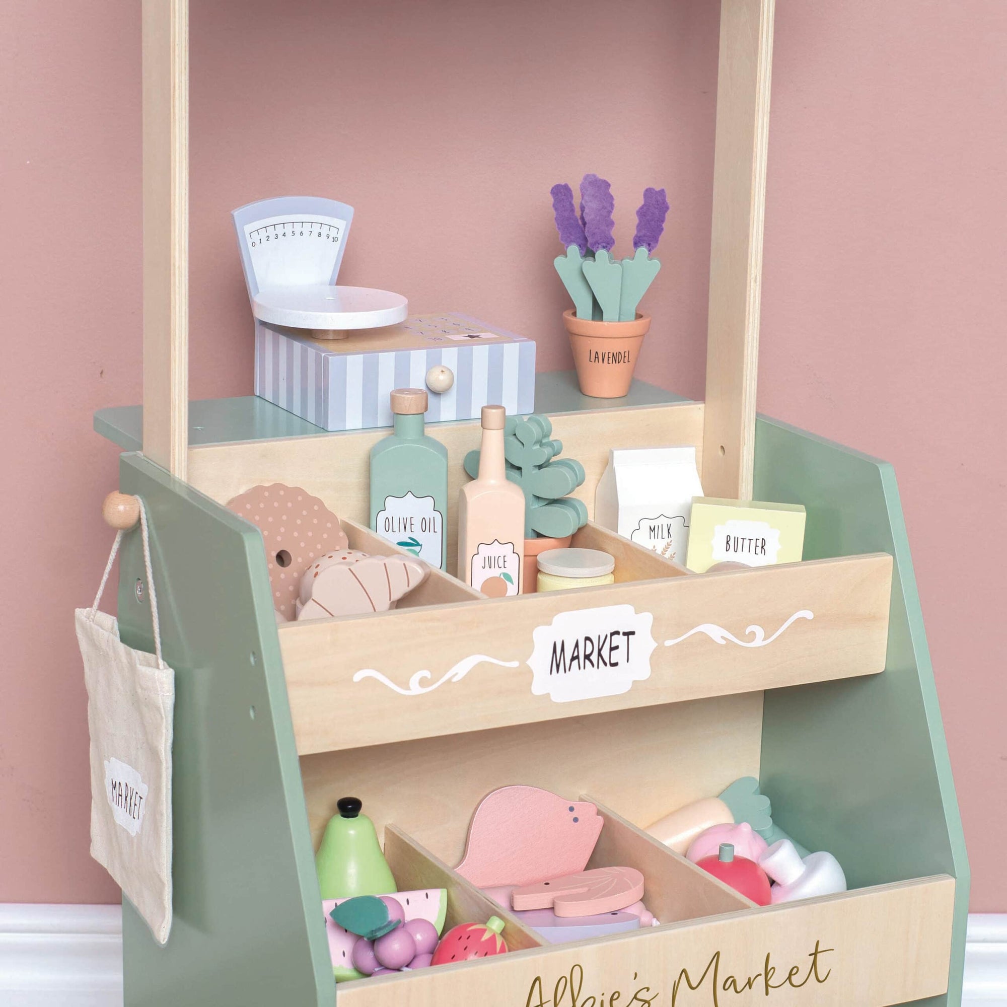 Personalised Wooden Market Stall Toy