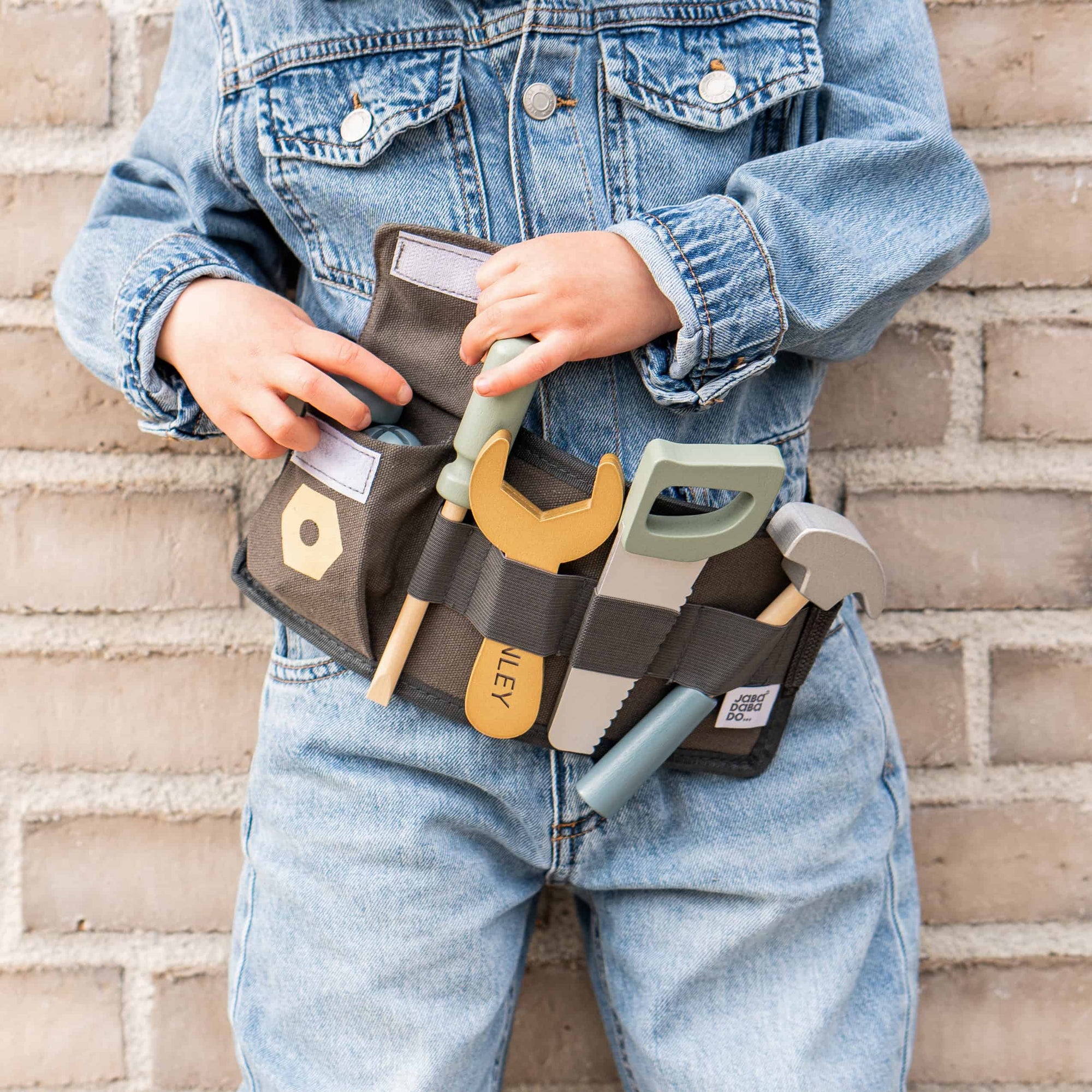 Personalised Wooden Tools Belt Toy