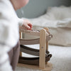 Personalised Wooden Natural Car Roller Toy with Cars