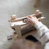 Personalised Wooden Natural Car Roller Toy with Cars