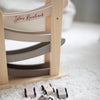Personalised Wooden Natural Car Roller Toy with Cars