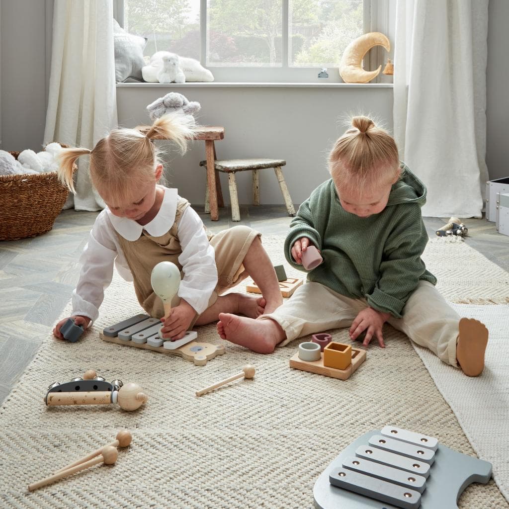 Personalised Wooden Kids Maracas Instrumental Toy