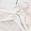 Personalised White Wooden Bridal Wedding Day Hanger