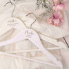 Personalised White Wooden Bridal Wedding Day Hanger