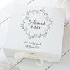 Personalised Wedding Bridesmaid Box - Choose Your Colour and Size