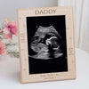 Personalised Wooden Scan Photo 'Can't Wait To Meet You' Frame