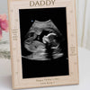 Personalised Wooden Scan Photo 'Can't Wait To Meet You' Frame