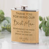 Personalised Bamboo Wedding Hipflask