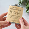 Personalised Bamboo Wedding Hipflask