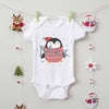 Personalised Baby Penguin Babygrow/Sleepsuit - Christmas Jumper