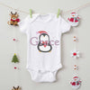 Personalised Baby Penguin Babygrow/Sleepsuit - Heart