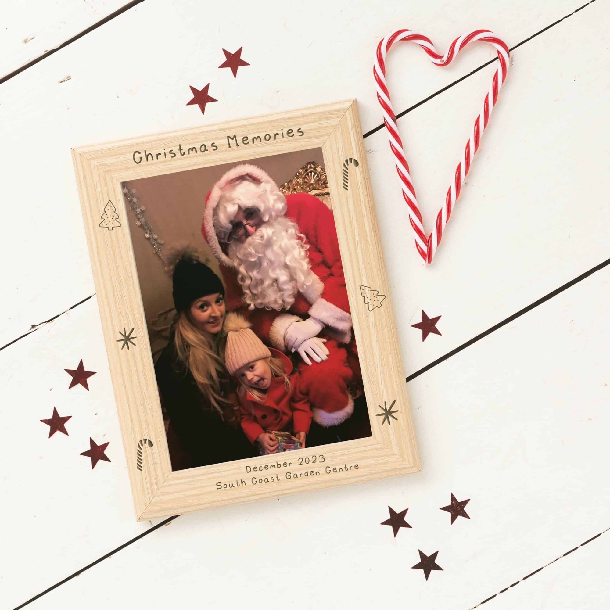 Personalised Wooden Christmas Frame