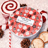 Personalised Metal Round Christmas Baking/Sweetie Tin