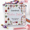 Personalised Metal Square Christmas Treat/Sweetie Tin