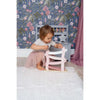 Personalised Wooden Pastel Pink Car Roller Toy with Cars