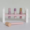 Personalised Wooden Pink Bunny Hammer Bench Toy