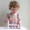 Personalised Wooden Pink Bunny Hammer Bench Toy