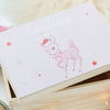 Personalised Pink Deer Christmas Eve Box