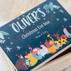 Personalised Blue Safari Animal Christmas Eve Box