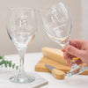 Personalised Happy Anniversary Wine Glass