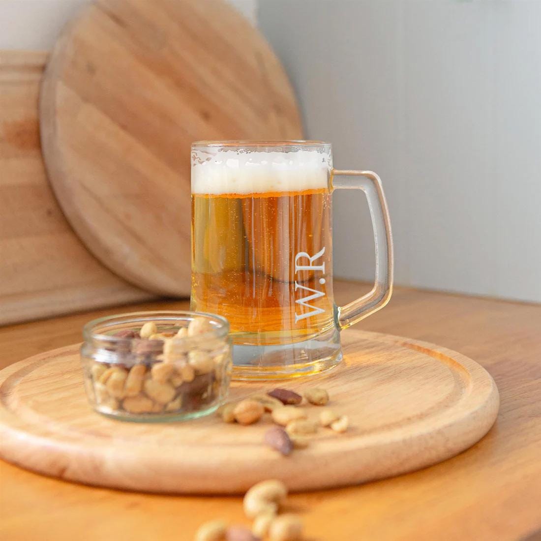 Personalised Initial / Monogram Tankard Beer Glass